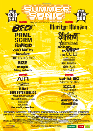 SUMMER SONIC 2001 POSTER