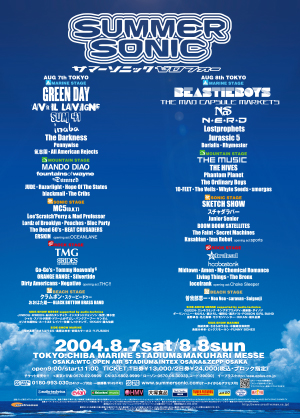 SUMMER SONIC 2004 POSTER