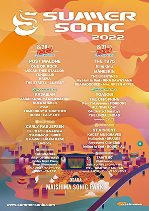 SUMMER SONIC 2022 POSTER