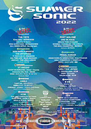 SUMMER SONIC 2022 POSTER