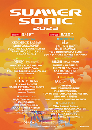 SUMMER SONIC 2023 POSTER